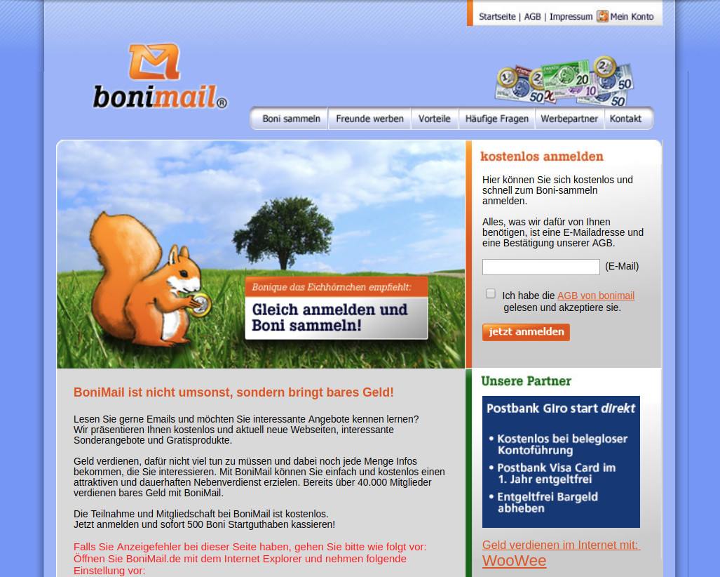 Bonimail.de - Test und Erfahrungen